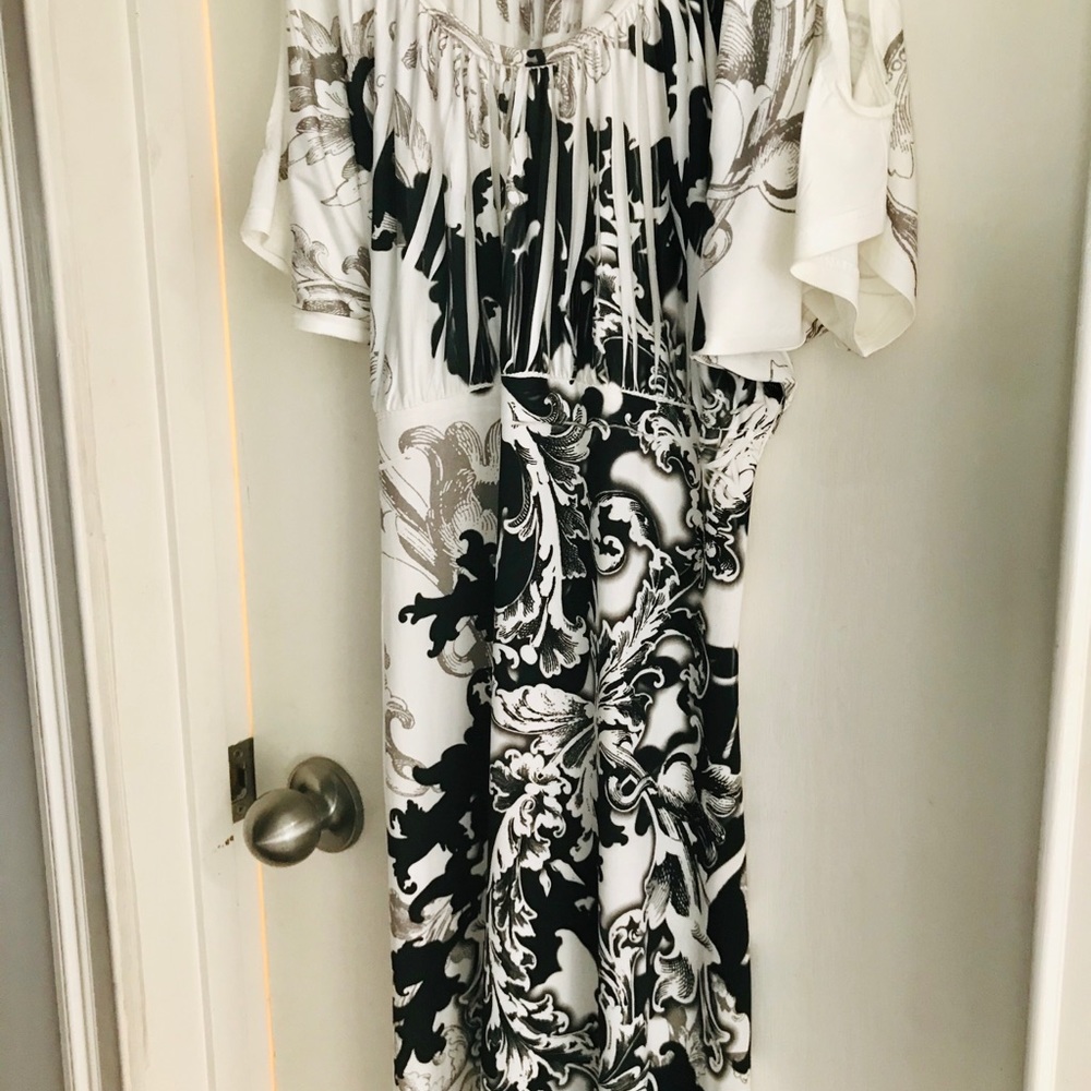 summer dress with peek a boo shoulder